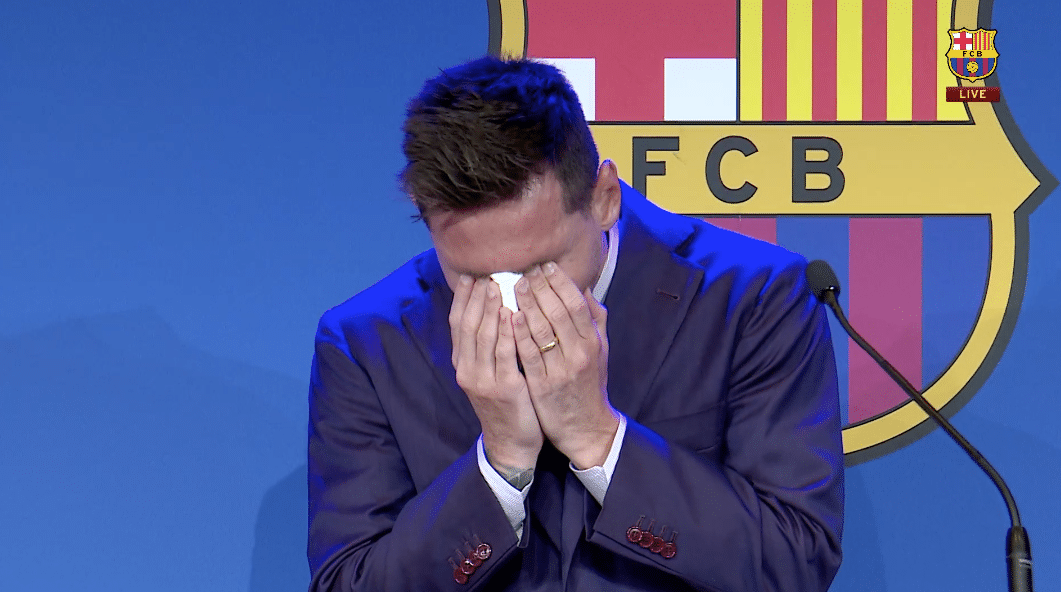 Messi e l'addio al Barcellona