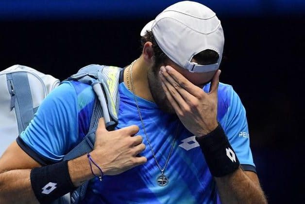 Matteo Berrettini infortunio