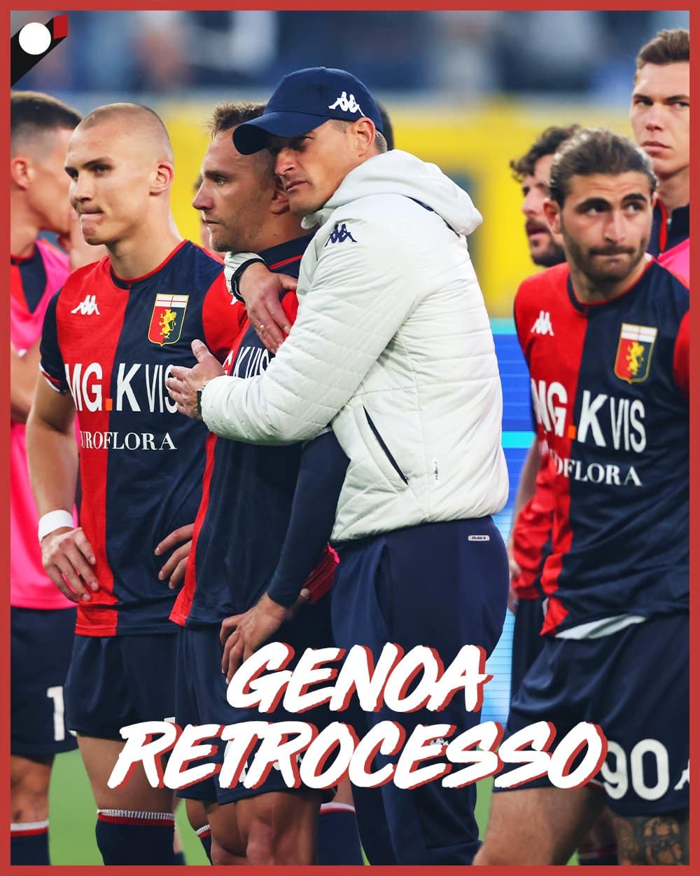 Genoa retrocesso in B(immagine da Twitter.com)