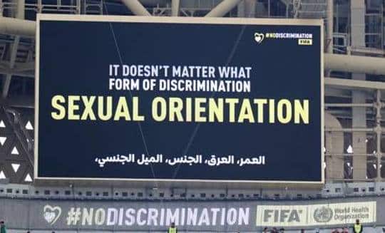 Messaggio della FIFA contro la discriminazione per l'orientamento sessuale