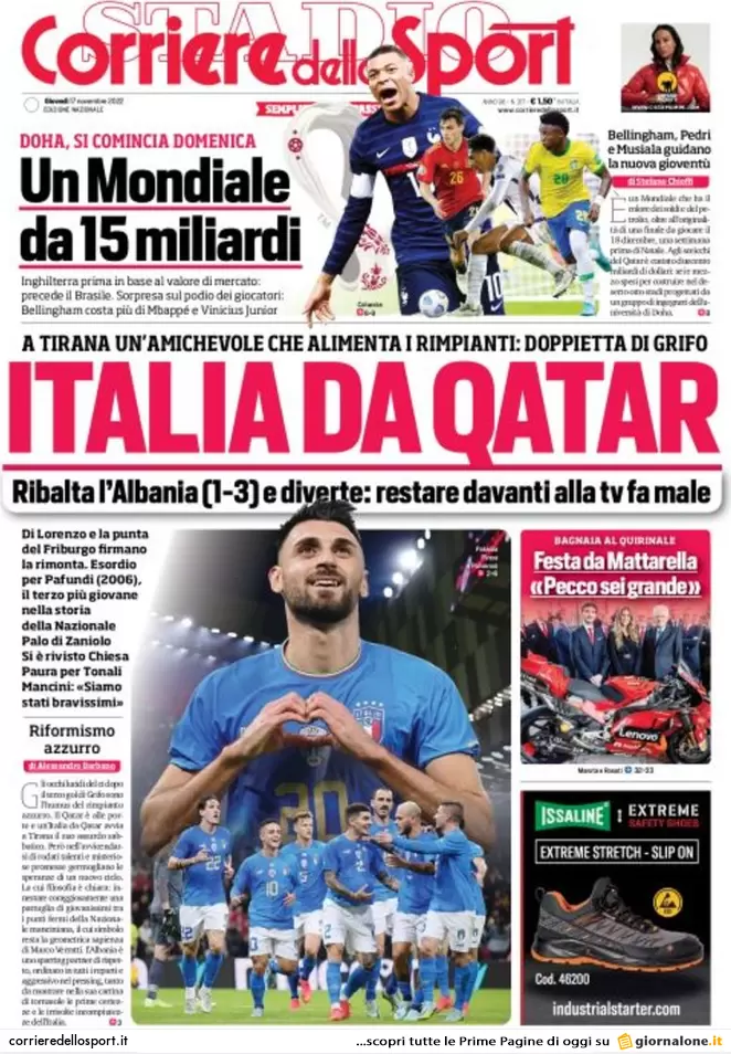 Prime pagine - Corriere dello Sport