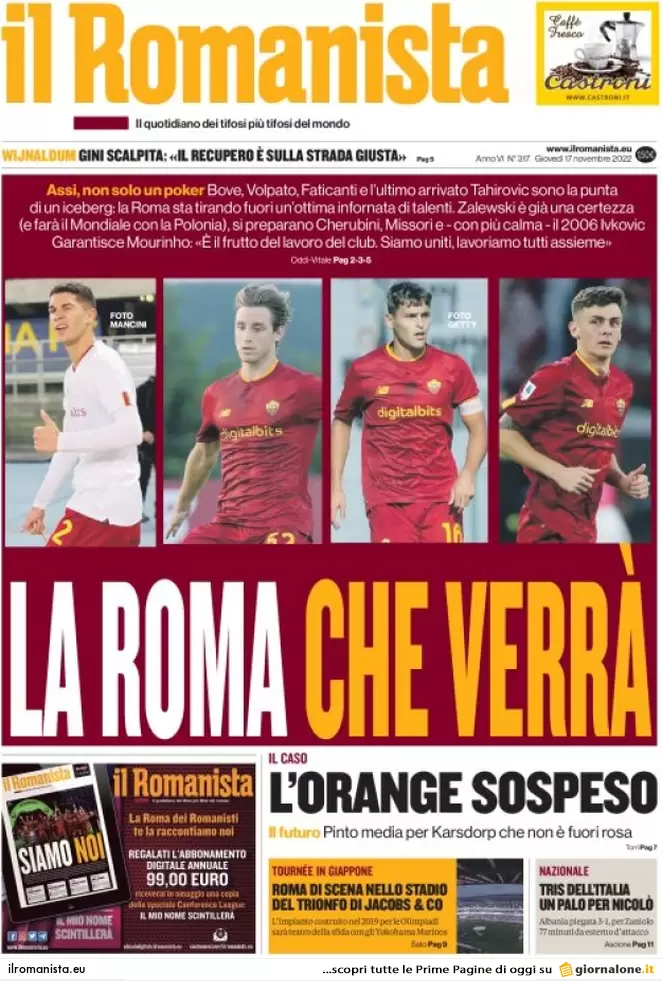 Prime pagine - il-romanista