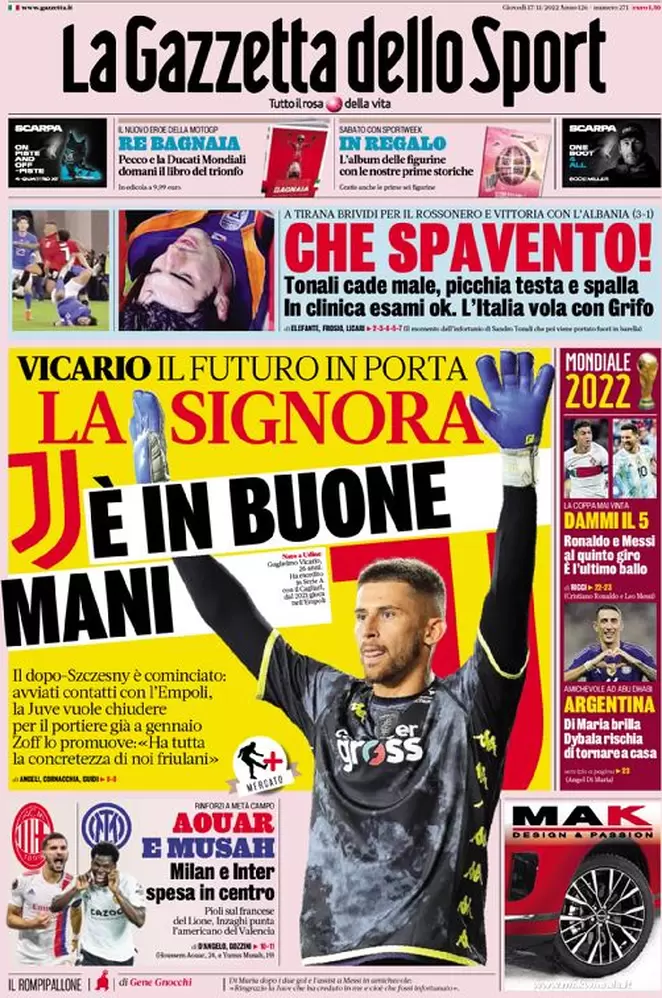 Prime pagine - La Gazzetta dello Sport