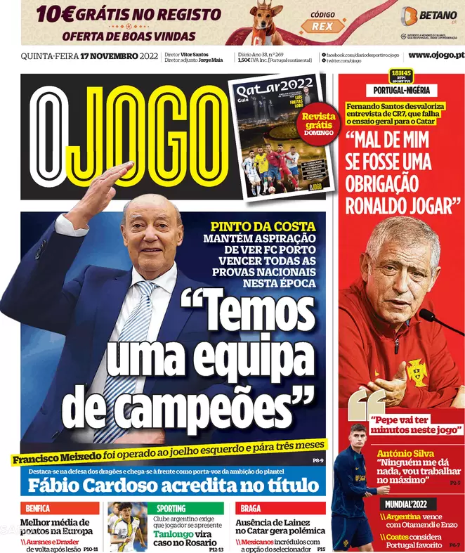 Prime pagine - o-jogo