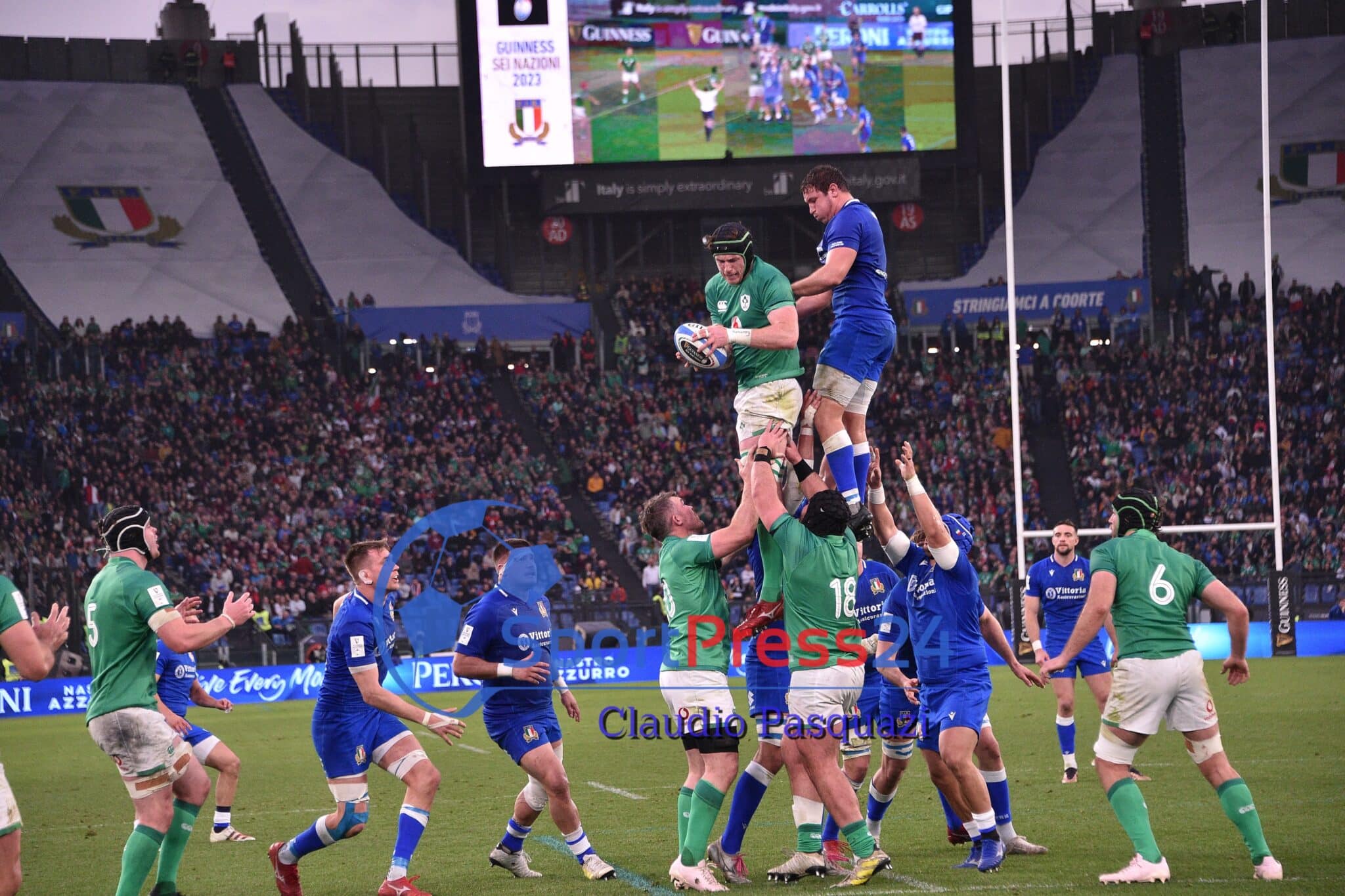 Rugby Sei Nazioni Italia-Irlanda