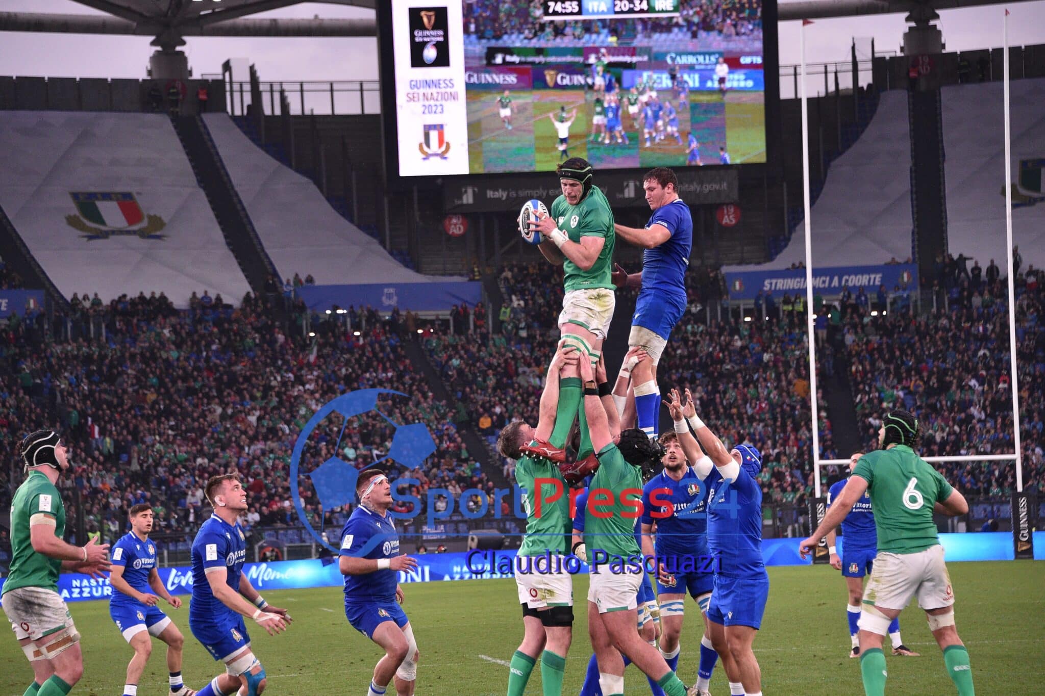 Rugby Sei Nazioni Italia-Irlanda