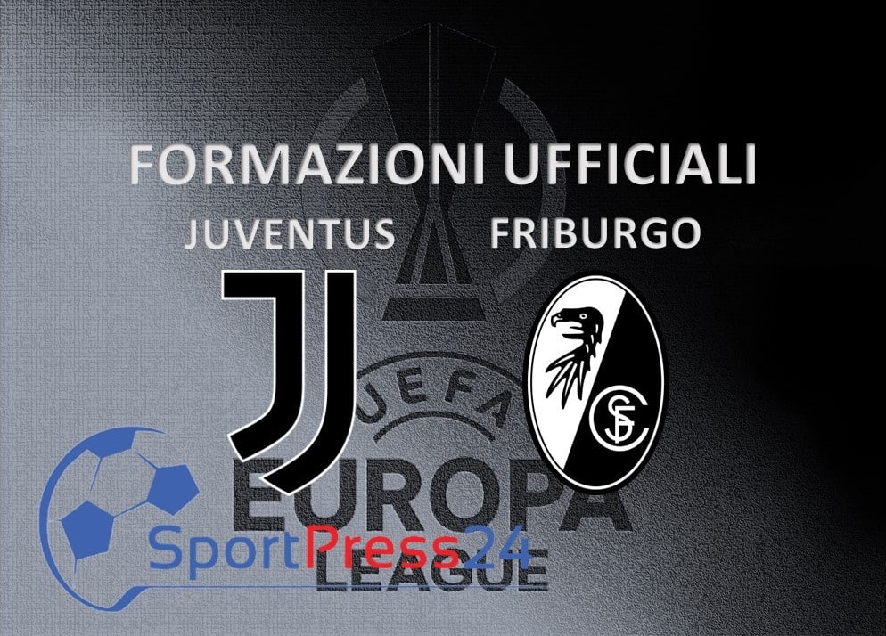 Europa League: formazioni ufficiali di Juventus-Friburgo (immagine a cura di Valerio Giuseppe Bellinghieri)