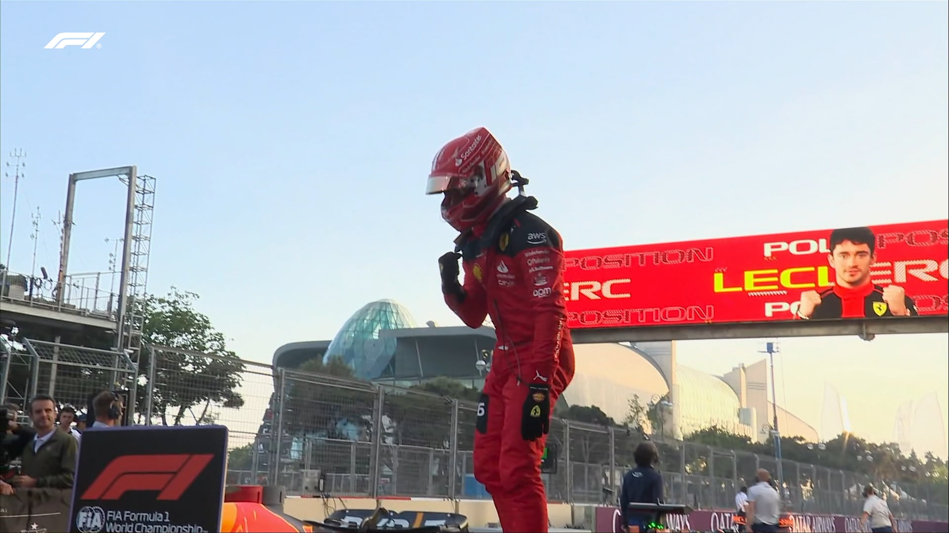 Ferrari Pole Position Leclerc Baku