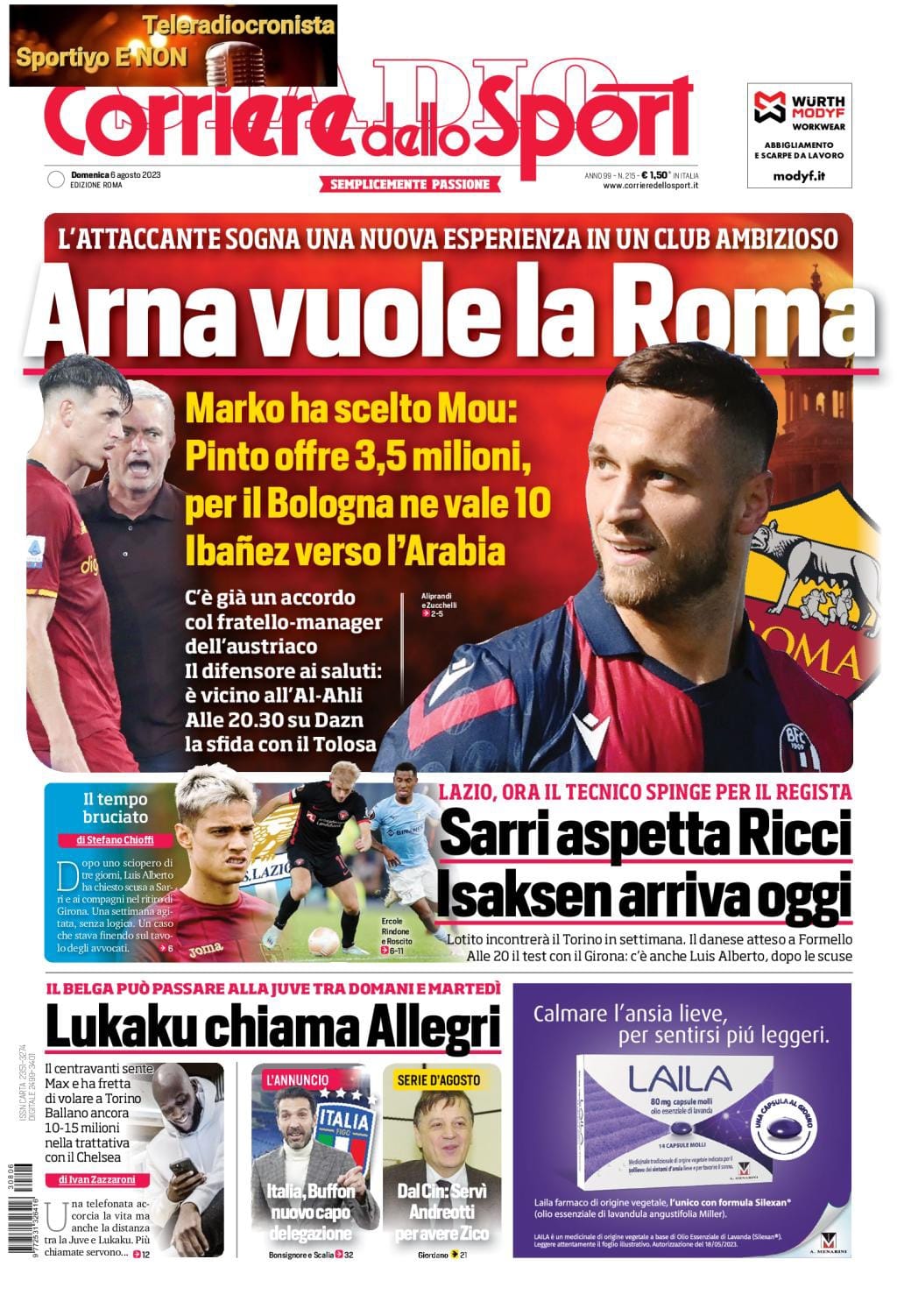 corriere dello sport roma