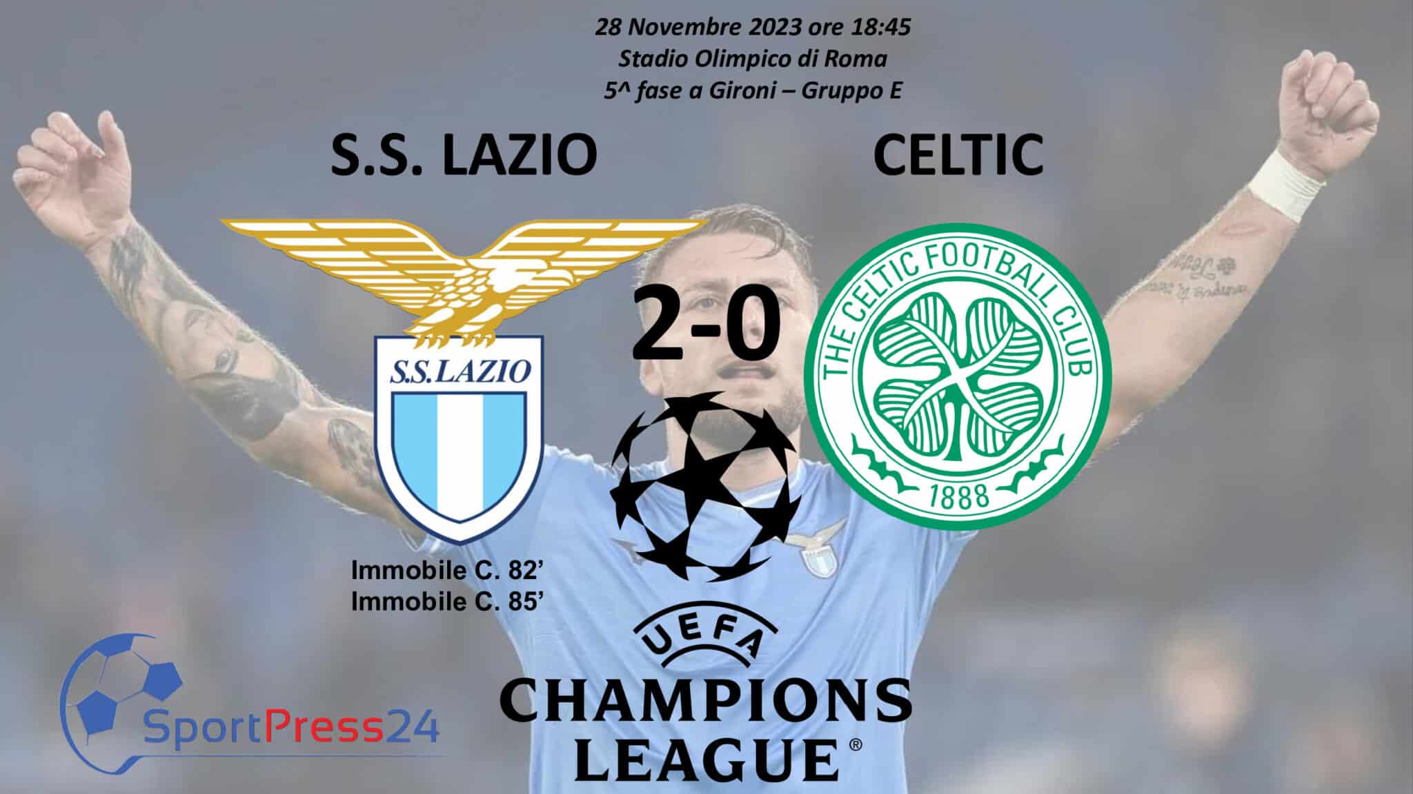 Lazio - Celtic 2-0 (Immagine a cura di Valerio Giuseppe Bellinghieri)