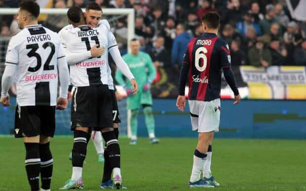 Udinese-Bologna 3-0