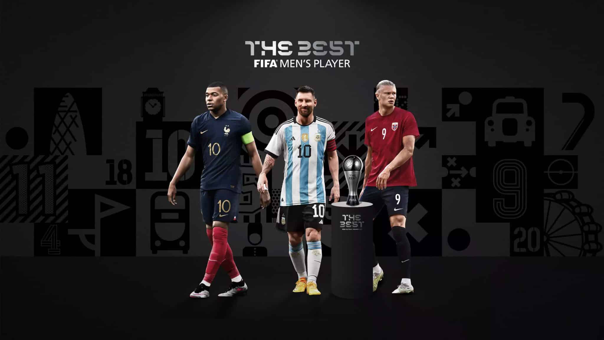 Fifa the best awards messi mbappè haaland