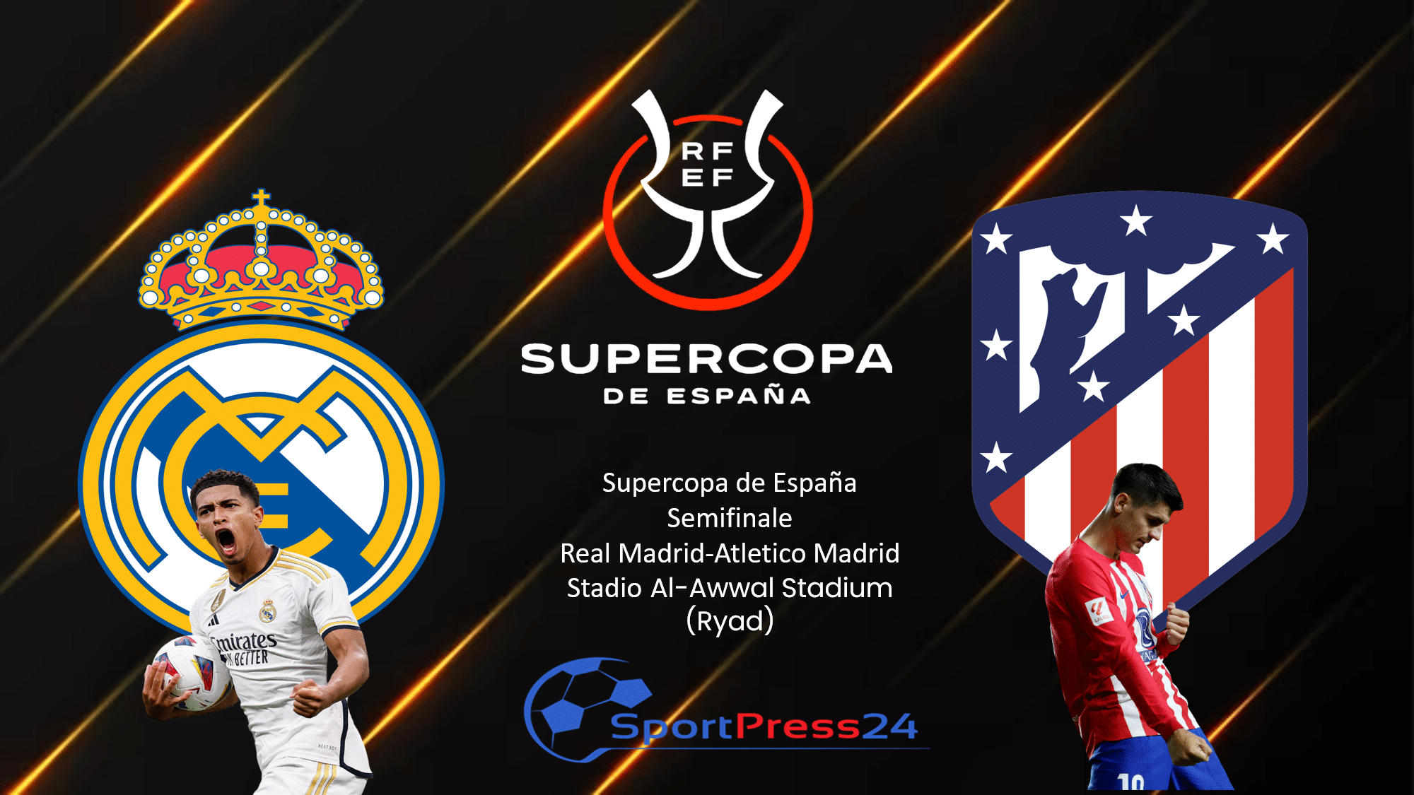 A un passo dalla Finale, Real Madrid-Atletico Madrid - Le Ufficiali