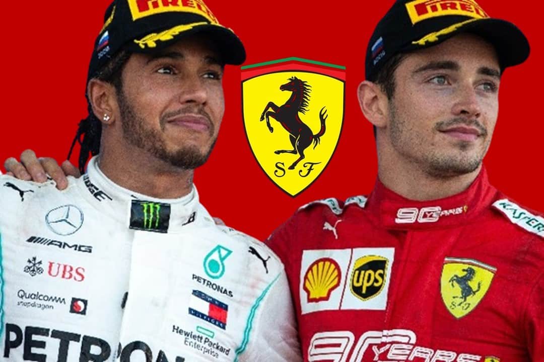 Lewis Hamilton e Charles Leclerc insieme nella Scuderia Ferrari