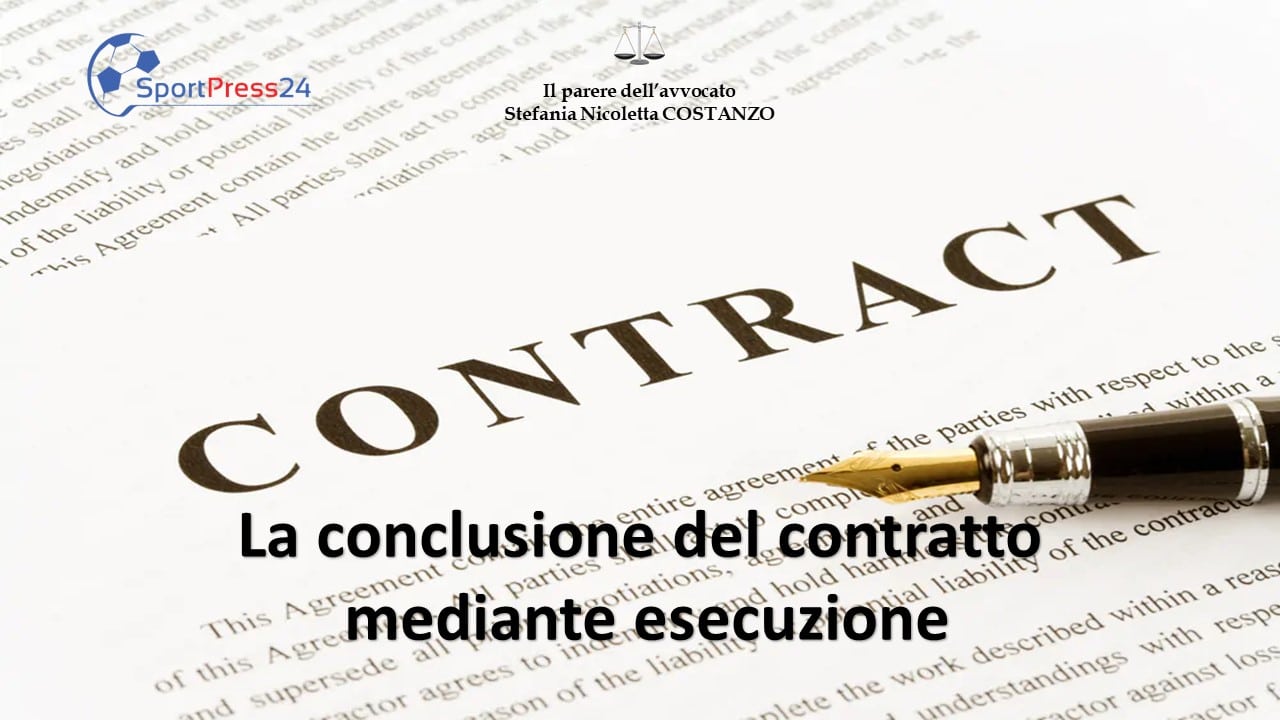 La conclusione del contratto mediante esecuzione (Immagine a cura della Redazione)