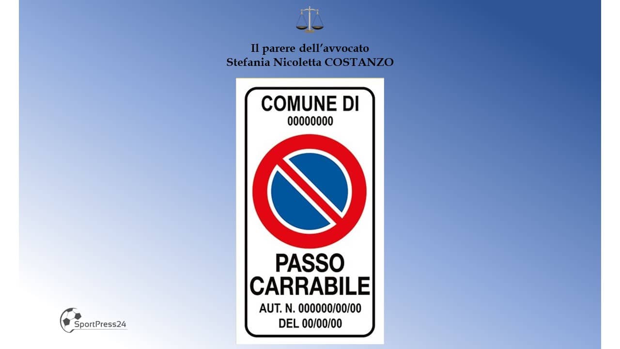 Passo Carrabile (Immagine a cura della Redazione)