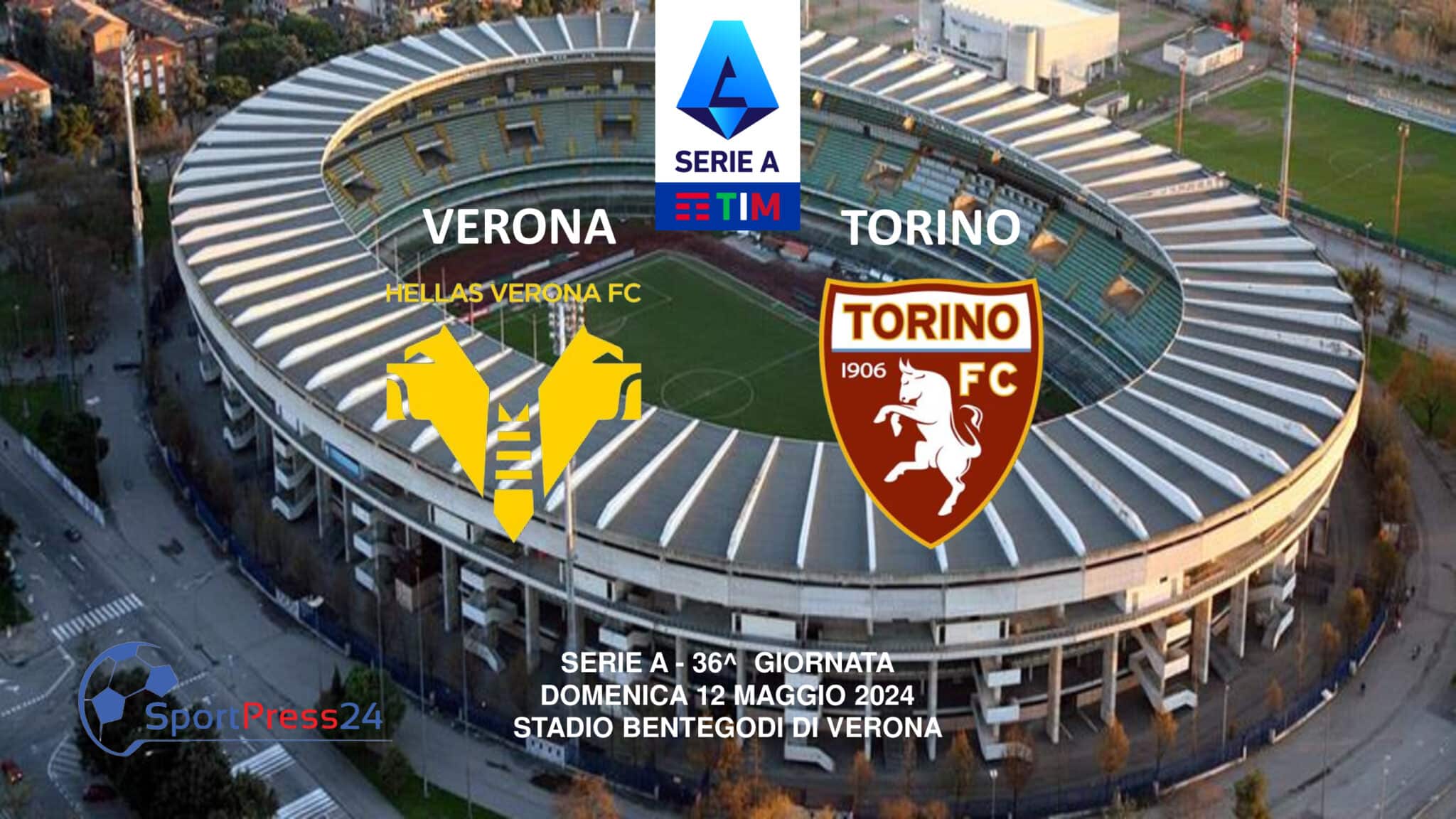 Le formazioni ufficiali di Verona - Torino (Immagine a cura di Valerio Giuseppe Bellinghieri)