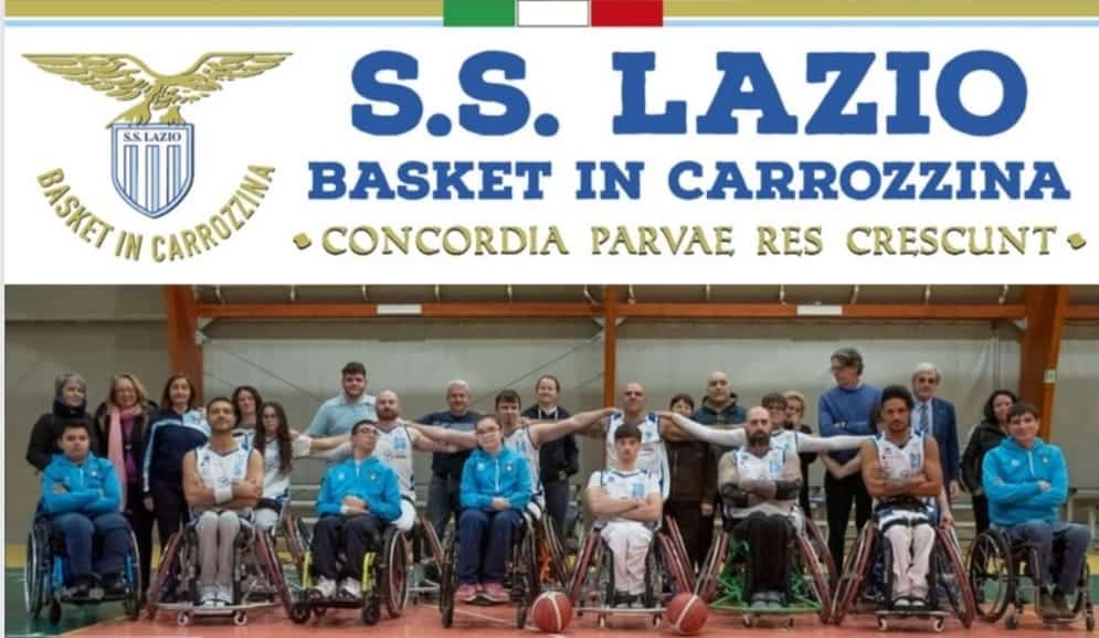 Lazio Basket in carrozzina (Immagine da Facebook)