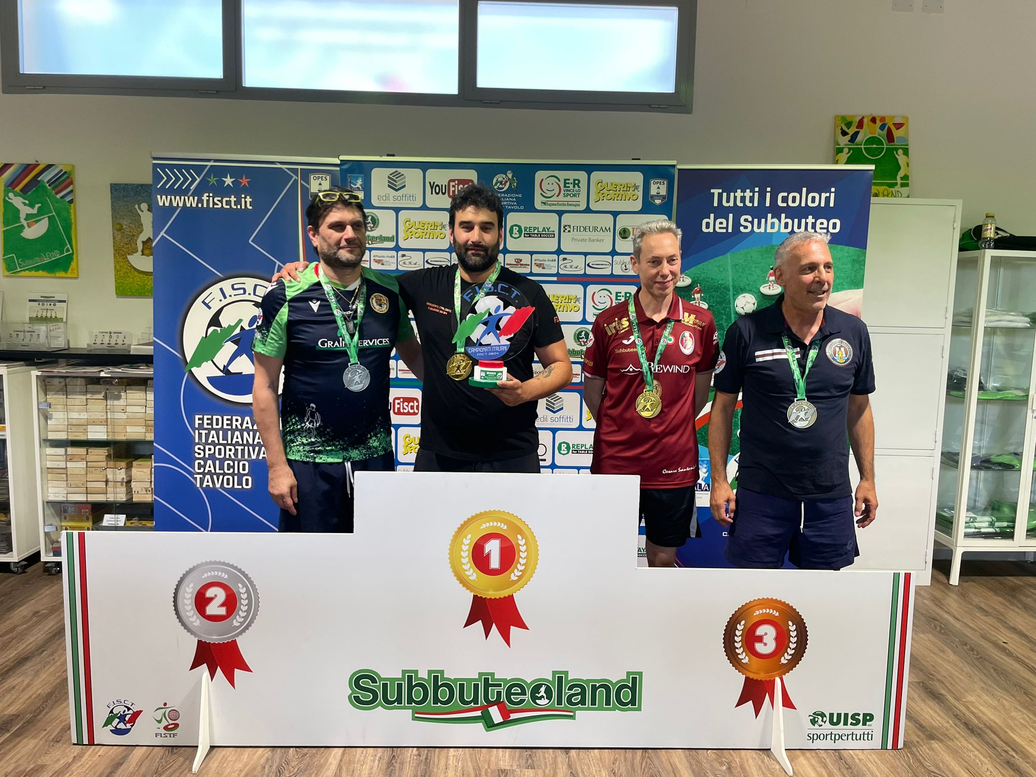 Mussino vincitore subbuteo calcio da tavolo