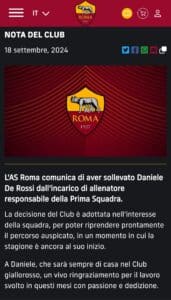 comunicato as roma