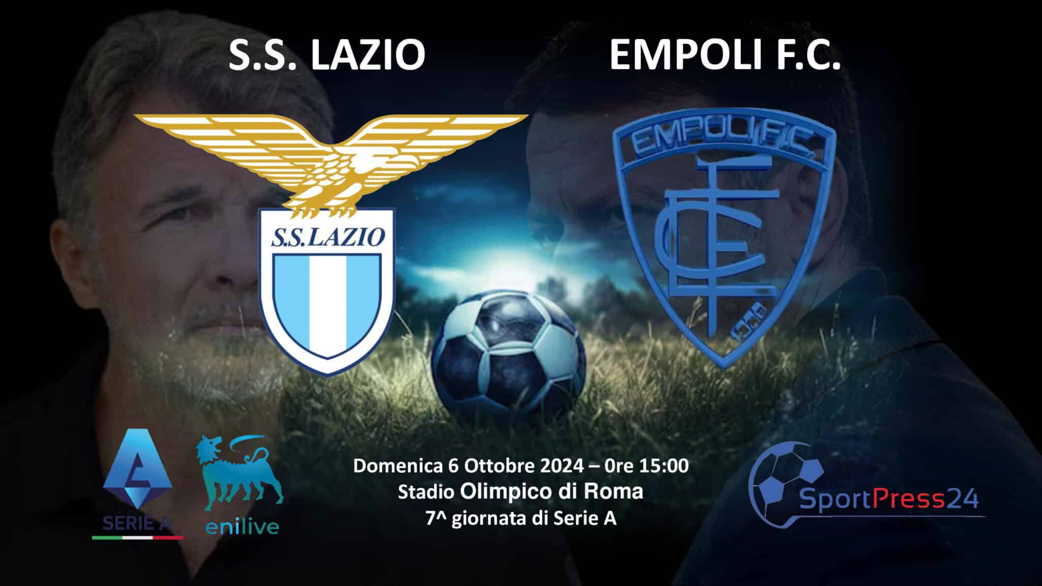 Formazioni ufficiali Lazio - Empoli (Immagine a cura di Orazio Bellinghieri)