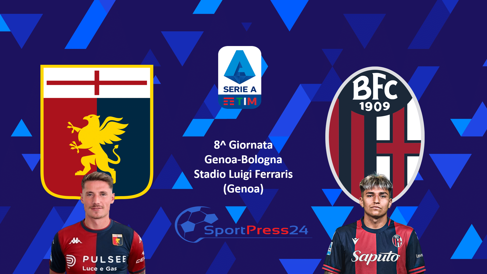 Genoa-Bologna - Le scelte di Gilardino e Italiano - Le Ufficiali