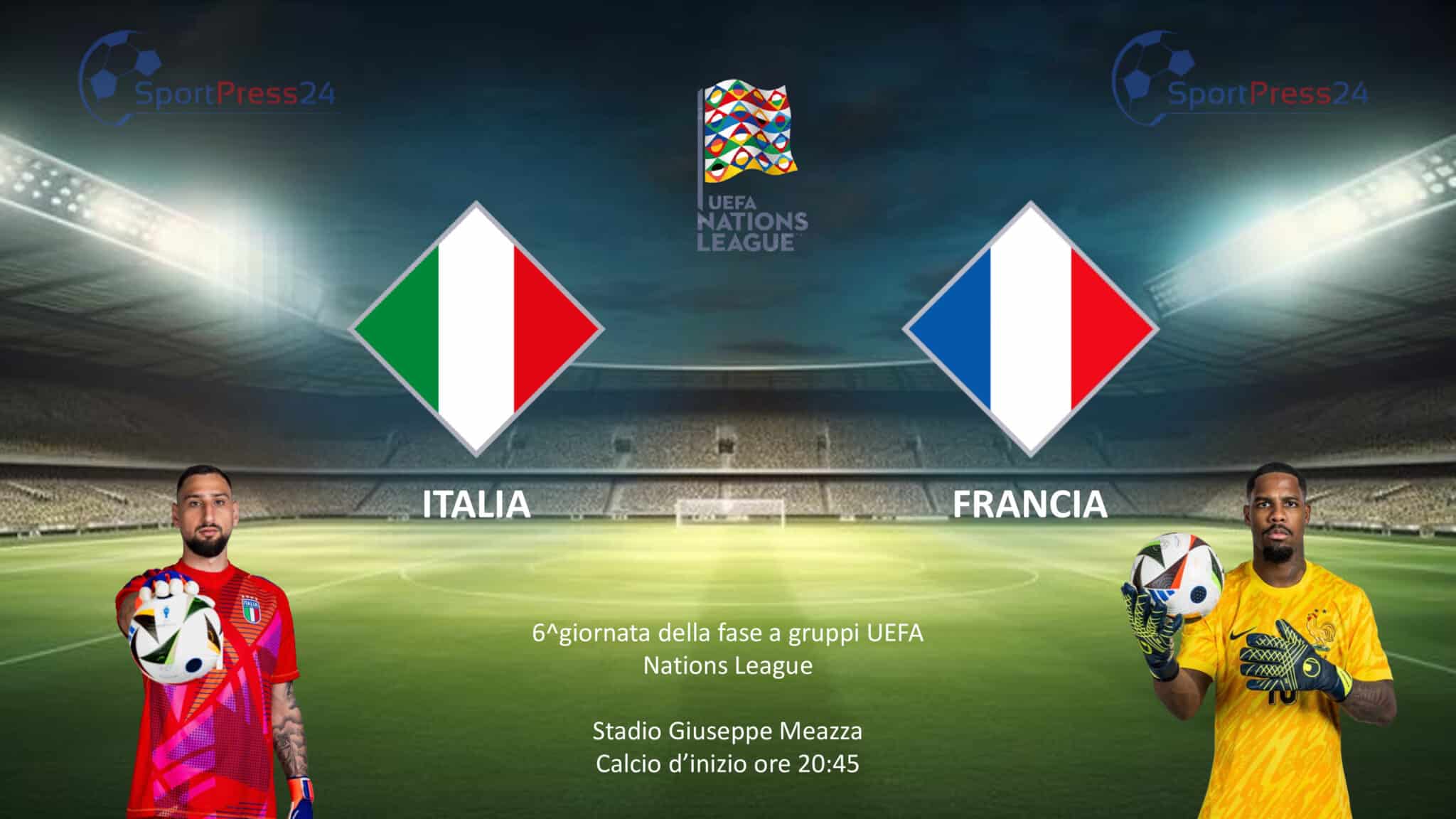 UEFA Nations League: Italia - Francia, formazioni ufficiali